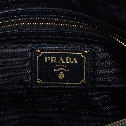 Prada Cervo Antik Shopping Satchel Black 8 of 11