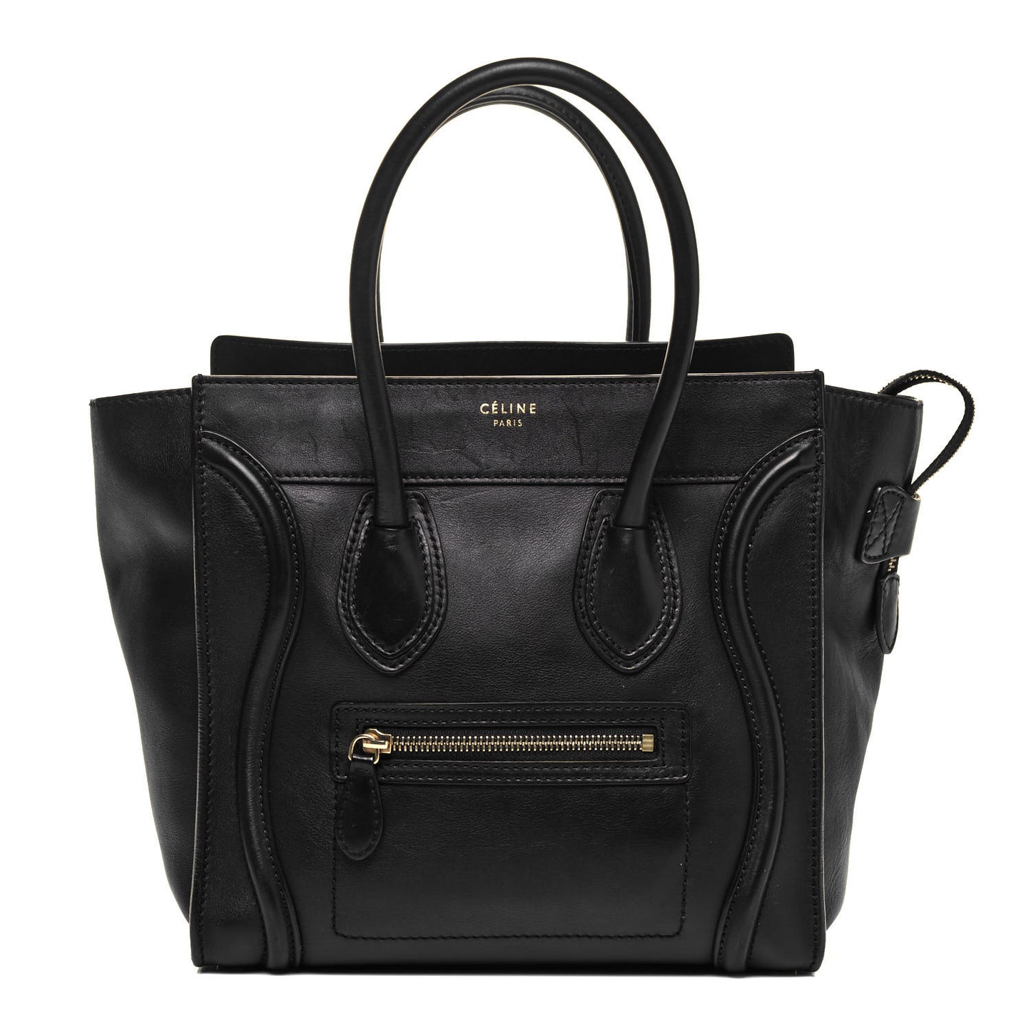 Smooth Calfskin Micro Luggage Black