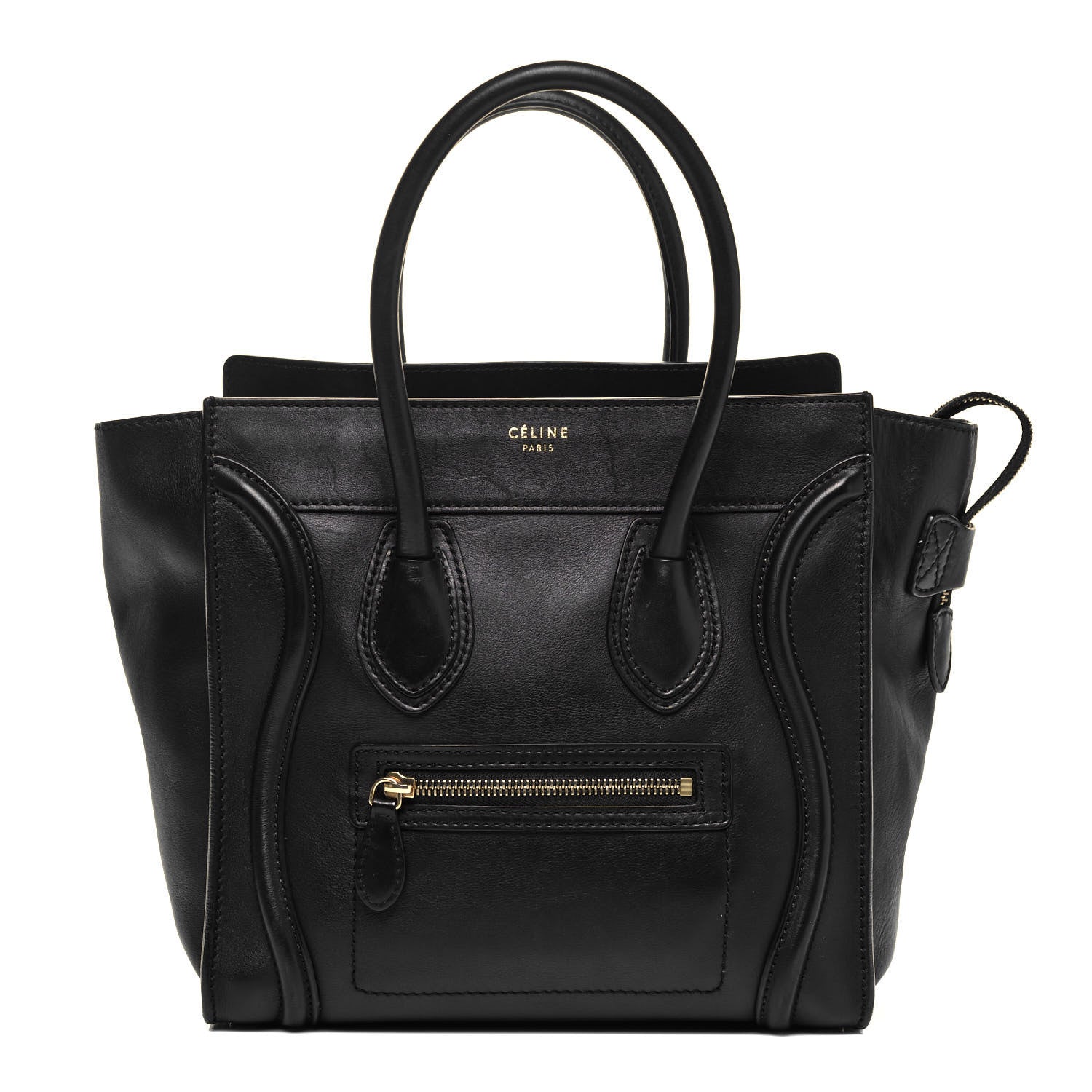 Celine Smooth Calfskin Micro Luggage Black 1 of 8
