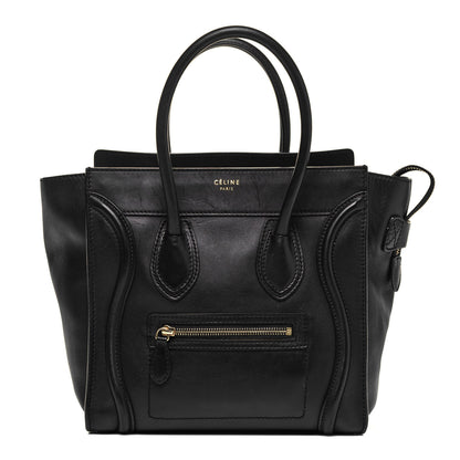 Celine Smooth Calfskin Micro Luggage Black 1 of 8