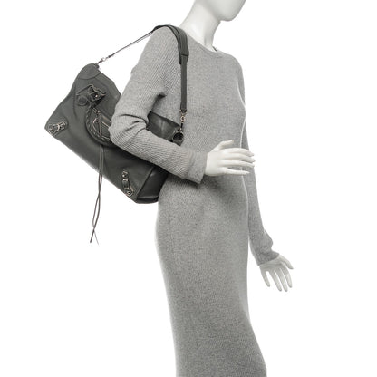 Balenciaga Chevre Silver Metallic Edge Hardware City Gris Acier 2 of 6
