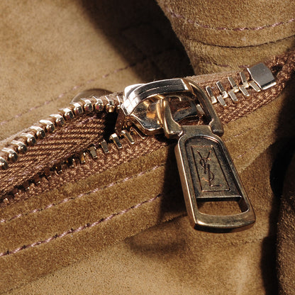 Saint Laurent Calfskin Python Muse Two Sand 9 of 10