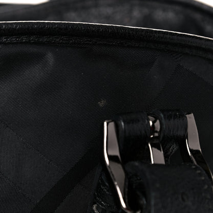 Burberry Nylon Tonal Check Drawstring Tote Black 13 of 18