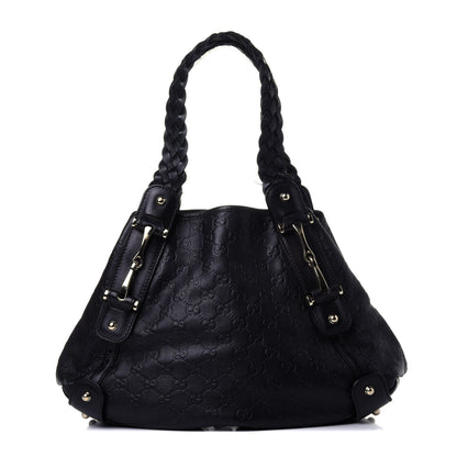 Gucci Guccissima Small Pelham Shoulder Bag Black 1 of 13