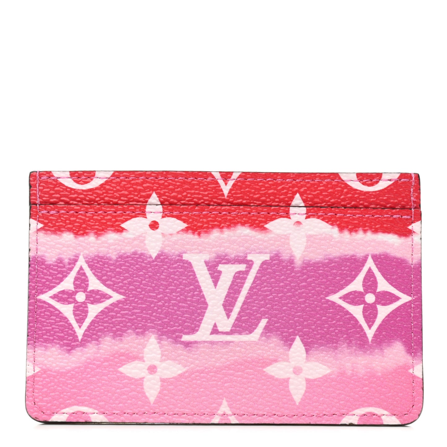 Monogram Escale Card Holder Rouge