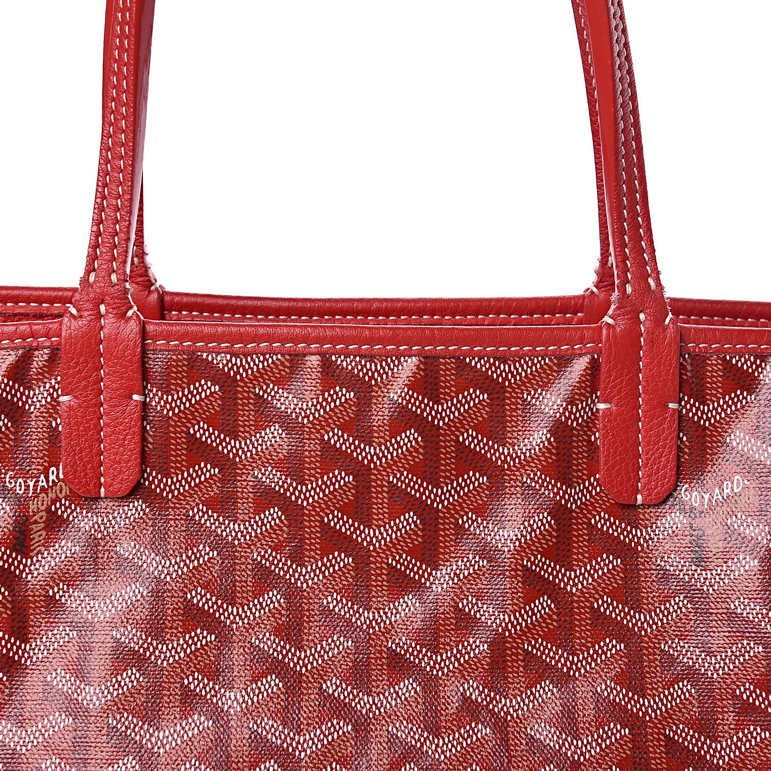 Goyard Goyardine Sac Hardy Pet Carrier PM Red 7 of 17