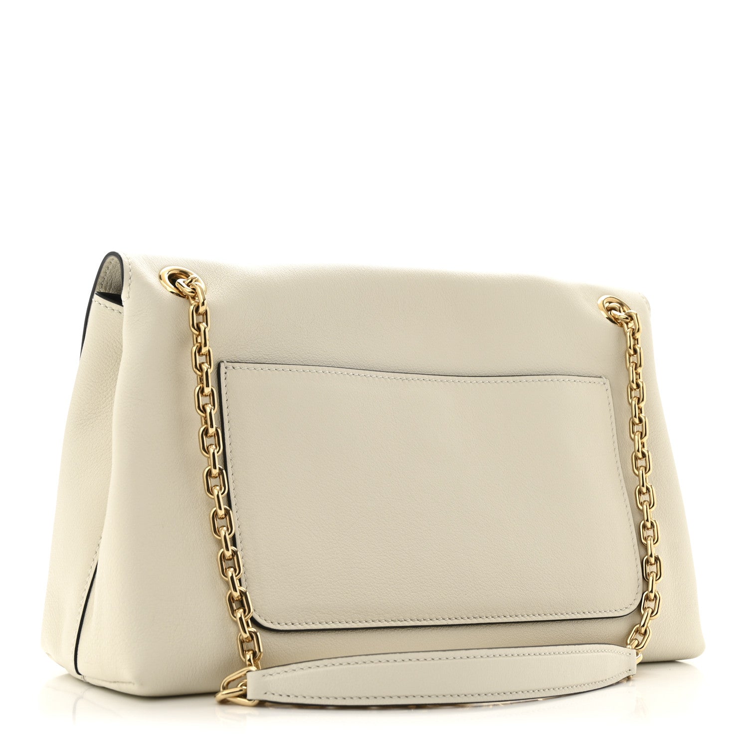 Prada Soft Grain Calfskin Medium Doux Shoulder Bag White 3 of 12