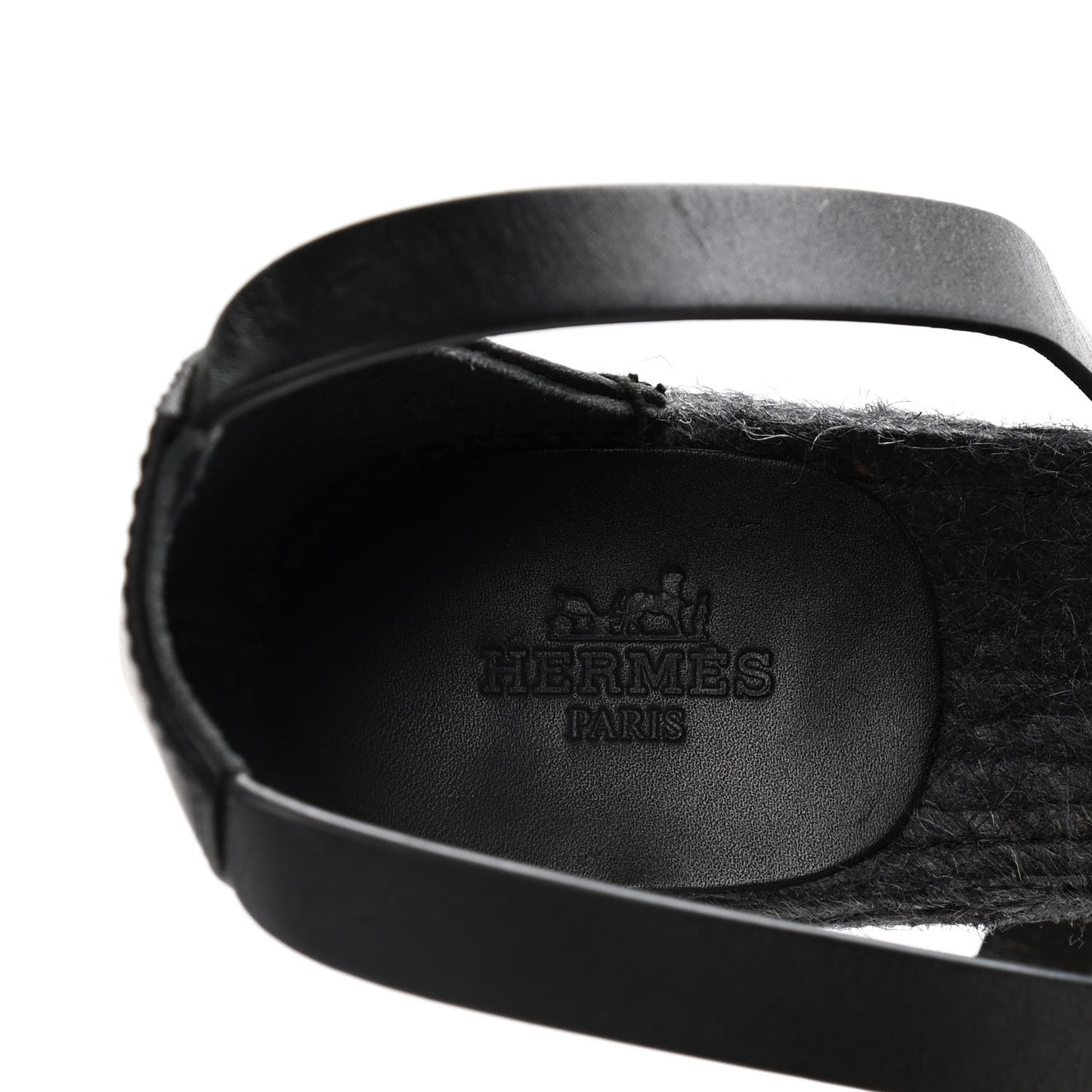 Calfskin Tipoli Espadrille Wedges 37 Black