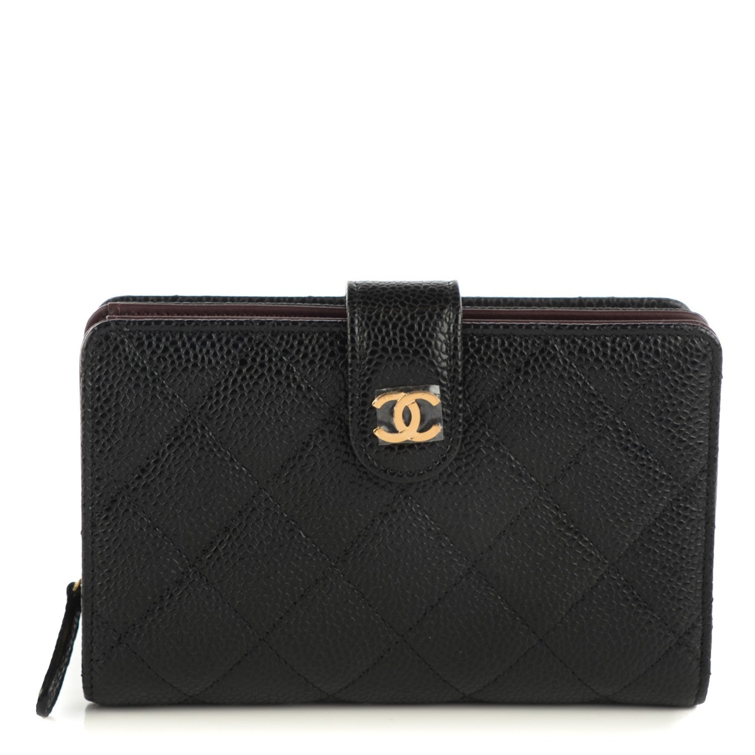 Chanel Caviar Quilted Zipped Pocket Wallet Black 1 of 8