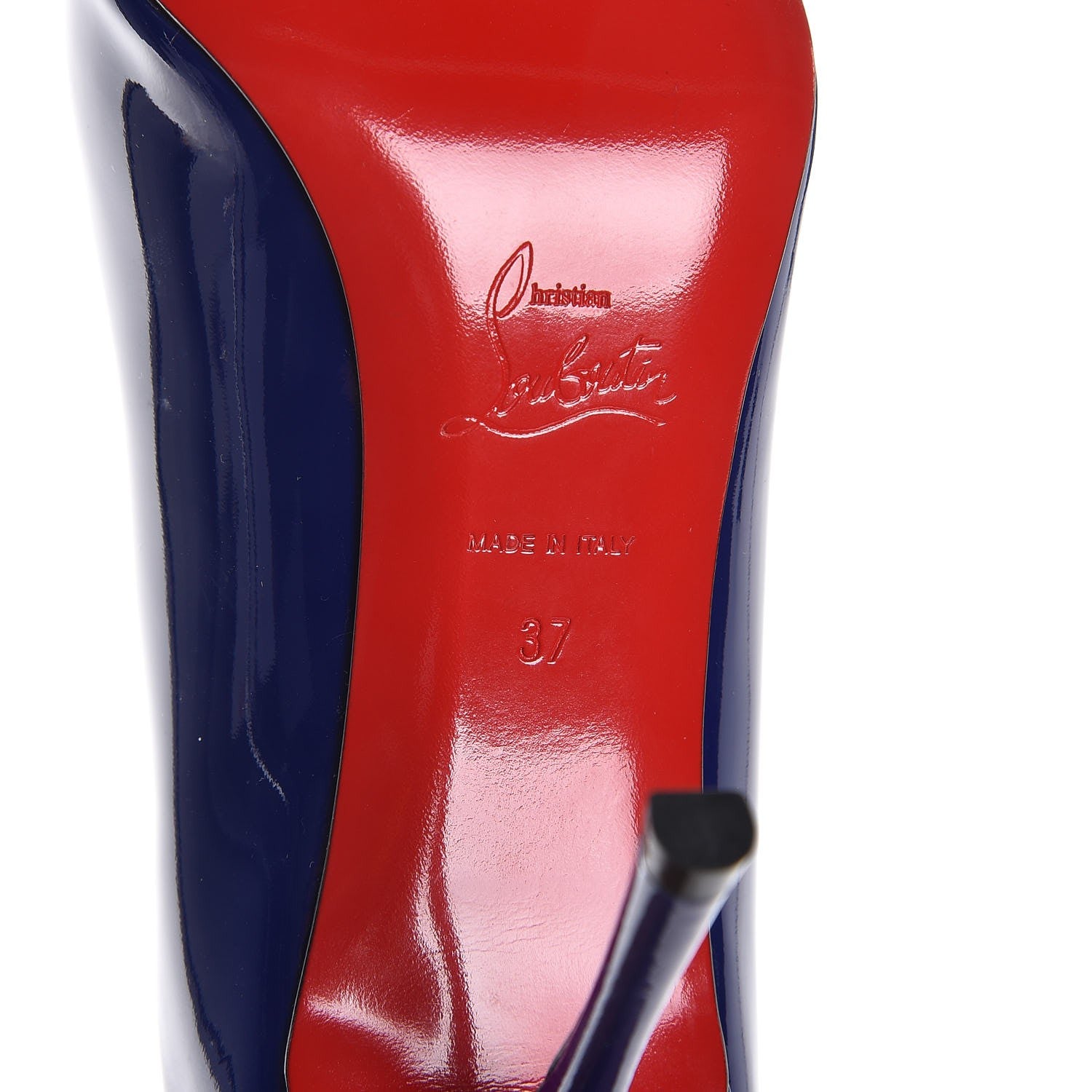 Christian Louboutin Patent Decoltish 85 Pumps 37 Purple Pop 6 of 7