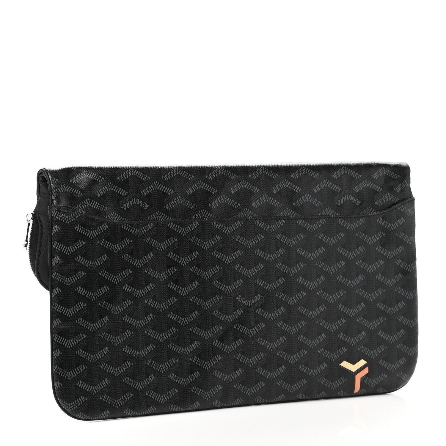 Goyard Goyardine Sainte Marie Soft Clutch Black 4 of 9