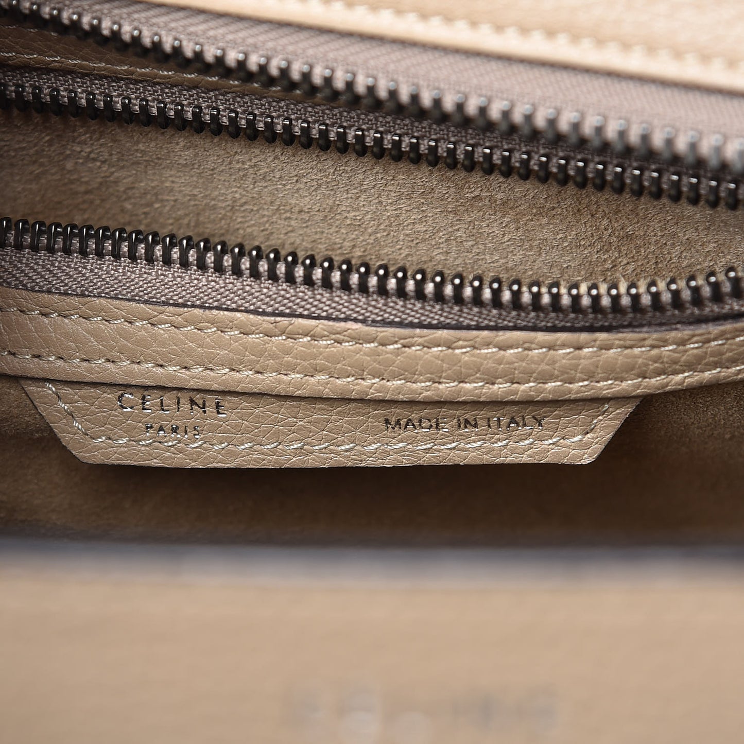 Drummed Calfskin Micro Luggage Dune