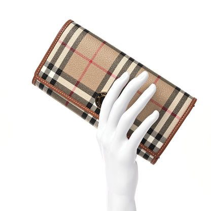 Burberry Halton Vintage Check Continental Wallet Archive Beige 2 of 13