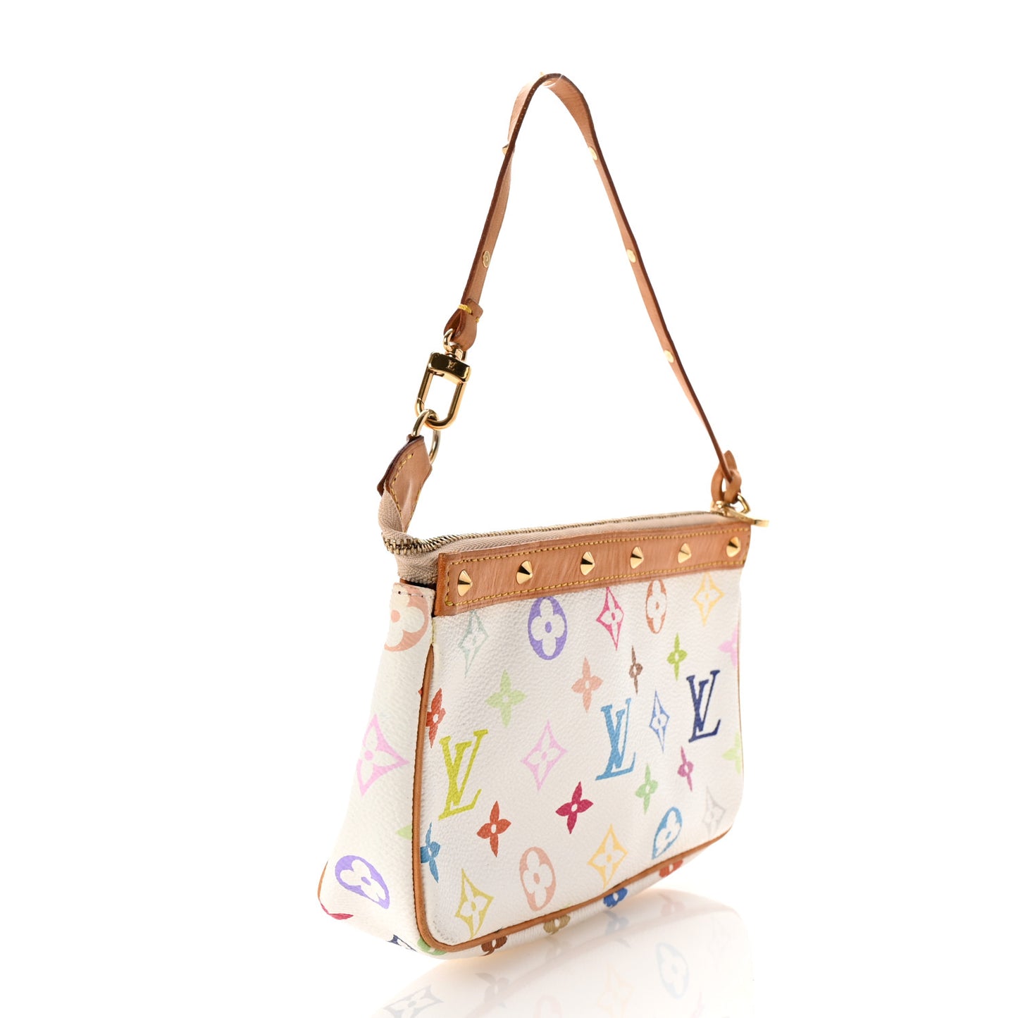 Monogram Multicolor Pochette Accessories White