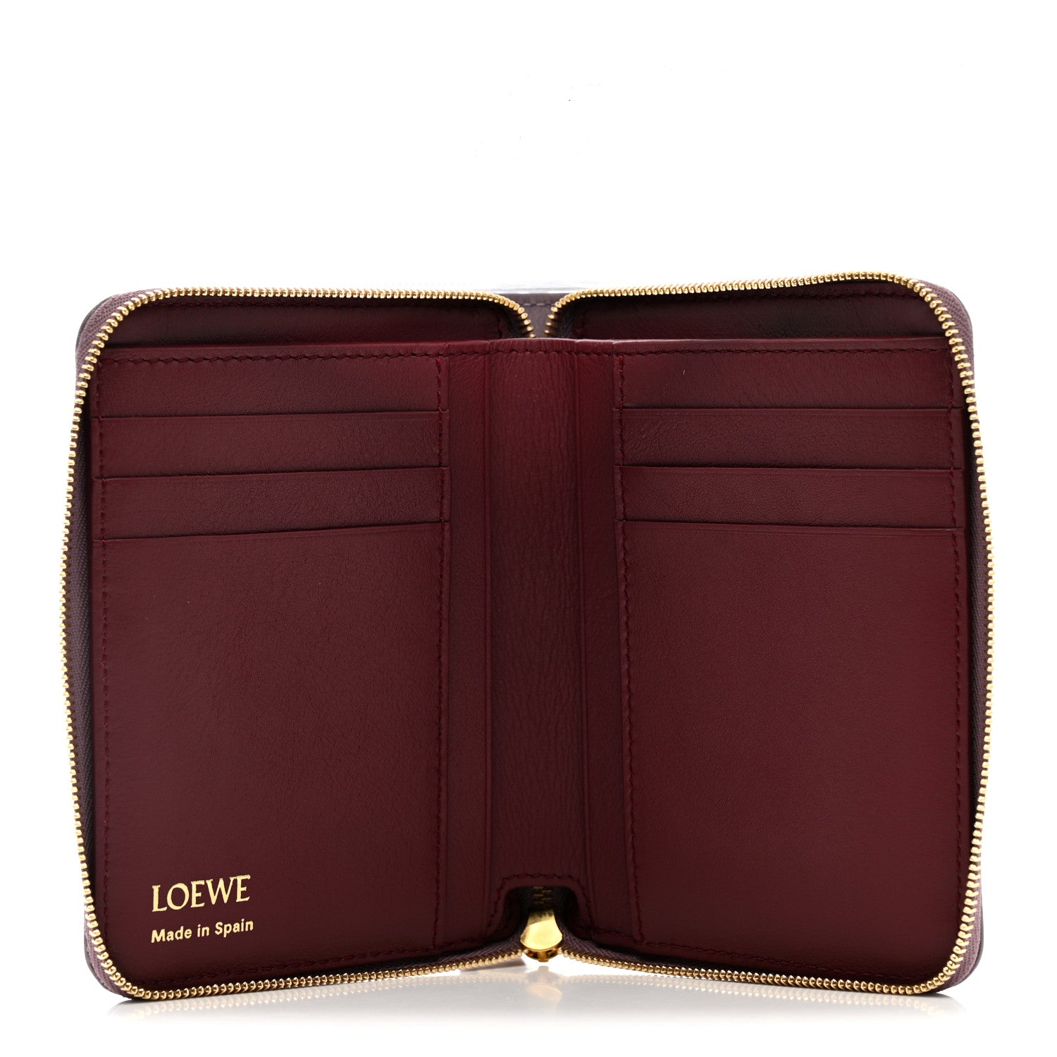 Loewe Calfskin Compact Knot Zip Around Wallet Dirty Mauve 5 of 7