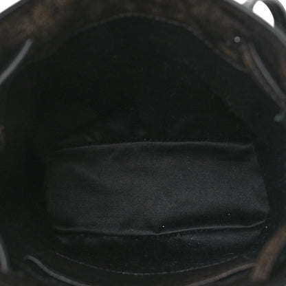 Miu Miu Distressed Nappa Pouch Coffee 5 of 9