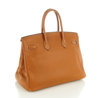 Hermes Taurillon Clemence Birkin 35 Gold 18 of 24