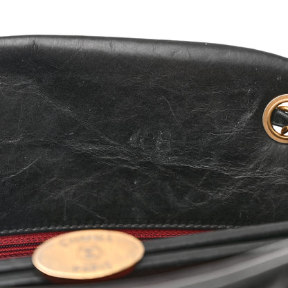 Chanel Aged Calfskin Large Just Mademoiselle Bowling Bag Black 8 of 12