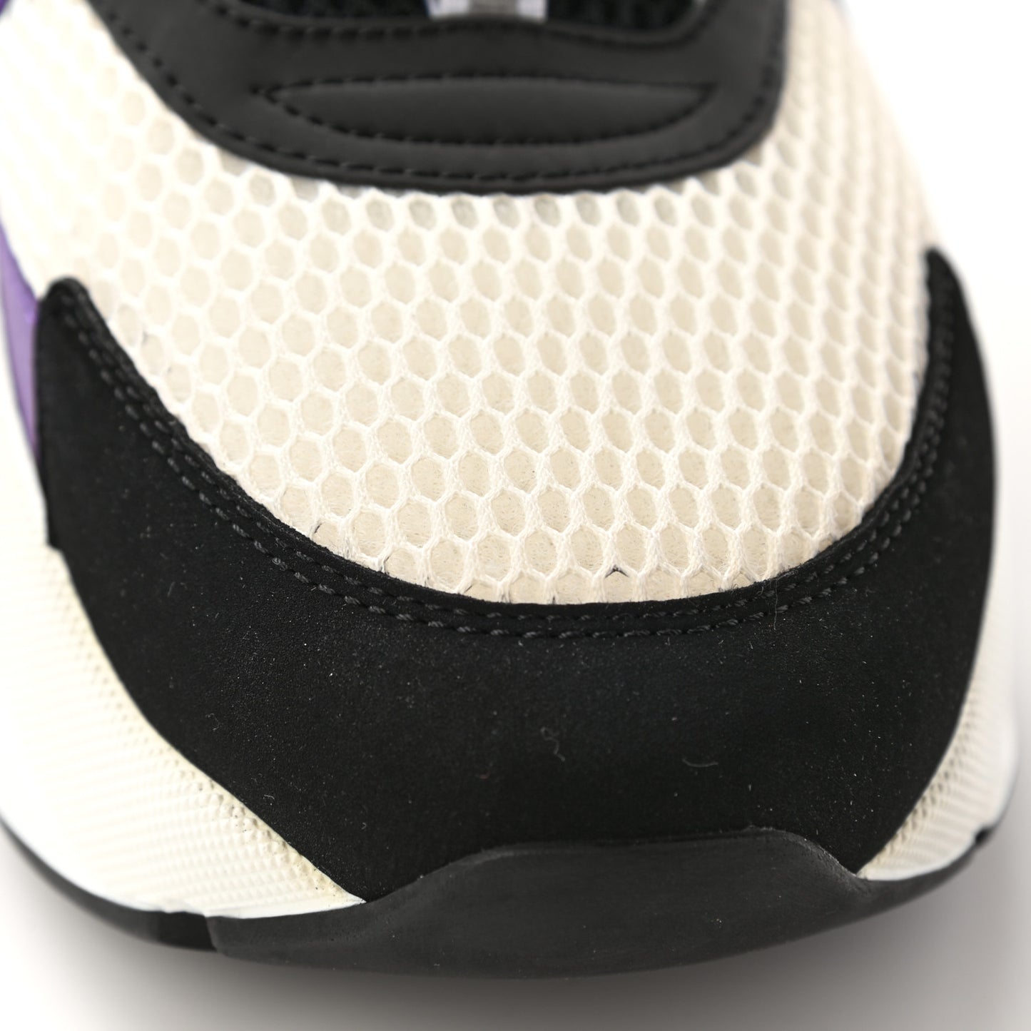 Technical Mesh Calfskin Mens B22 Sneakers 45 Violet White
