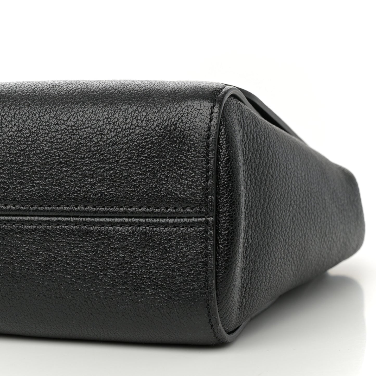 Glossy Goatskin Medium Lily Black