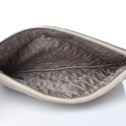 Chanel Metallic Lambskin Quilted Medium Cosmetic Case Gold 5 of 8