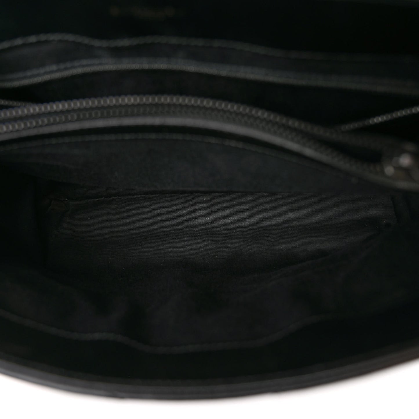 Calfskin Y Quilted Monogram Monochrome Medium Loulou Chain Satchel Black