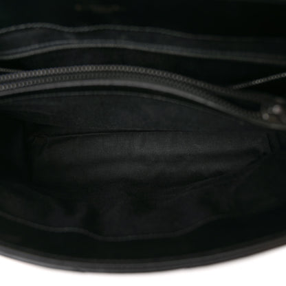 Saint Laurent Calfskin Y Quilted Monogram Monochrome Medium Loulou Chain Satchel Black 5 of 13
