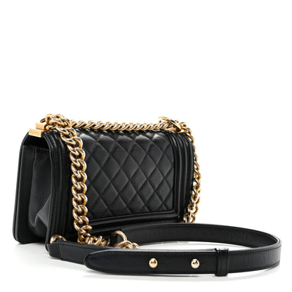 Chanel Lambskin Quilted Small Boy Flap Black 2 of 9
