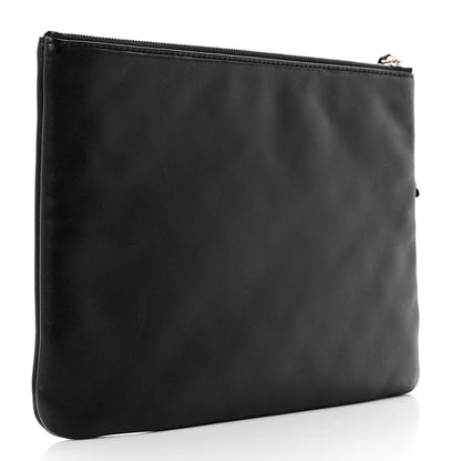 Chanel Lambskin Medium Cuba Car Cosmetic Case Black 4 of 7