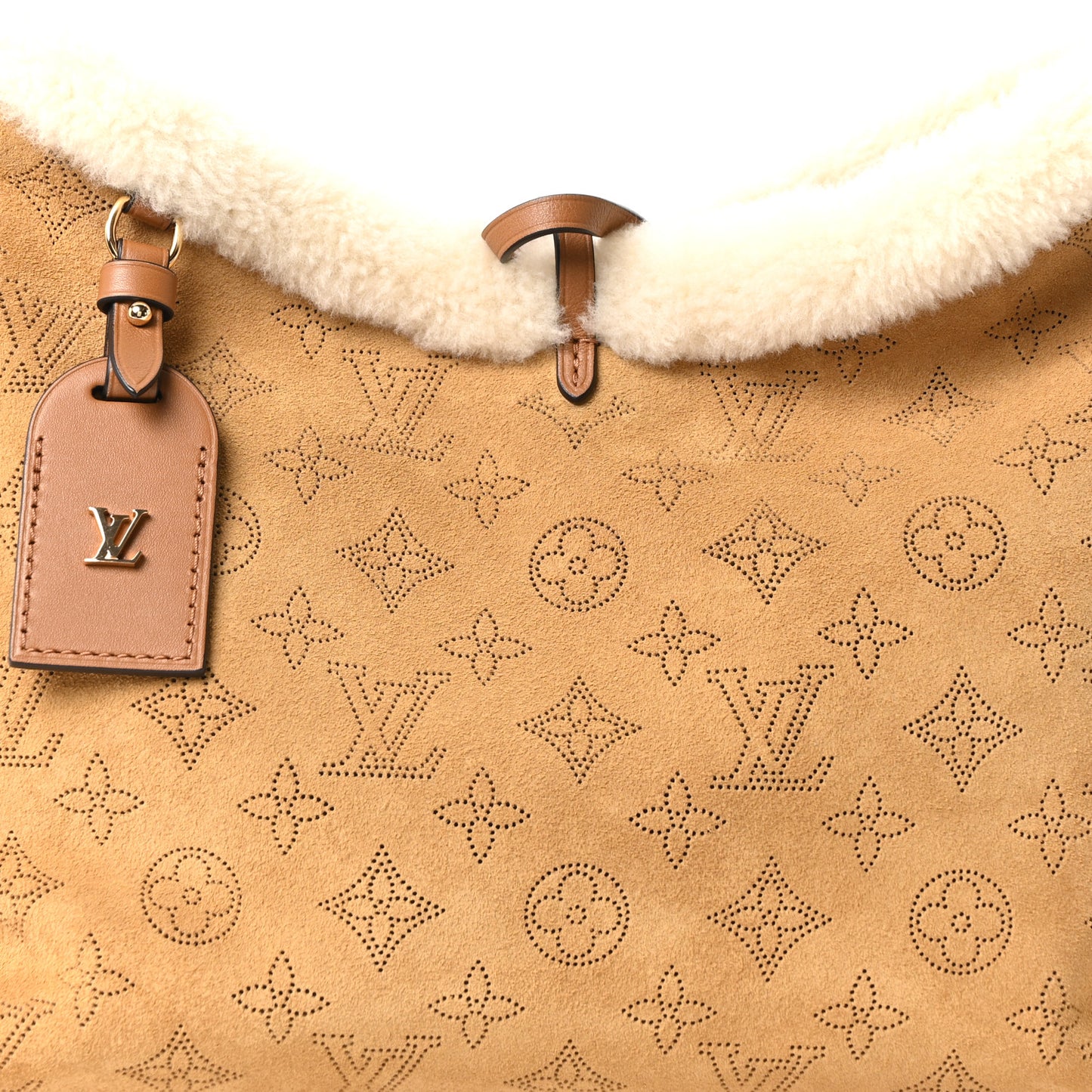 Suede Mahina CarryAll PM Beige
