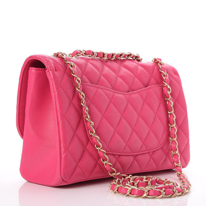 Chanel Lambskin Quilted Medium Mademoiselle Chic Flap Pink 3 of 7