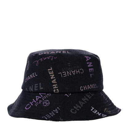 Chanel Denim Mood Cloche Bucket Hat S Black 4 of 6