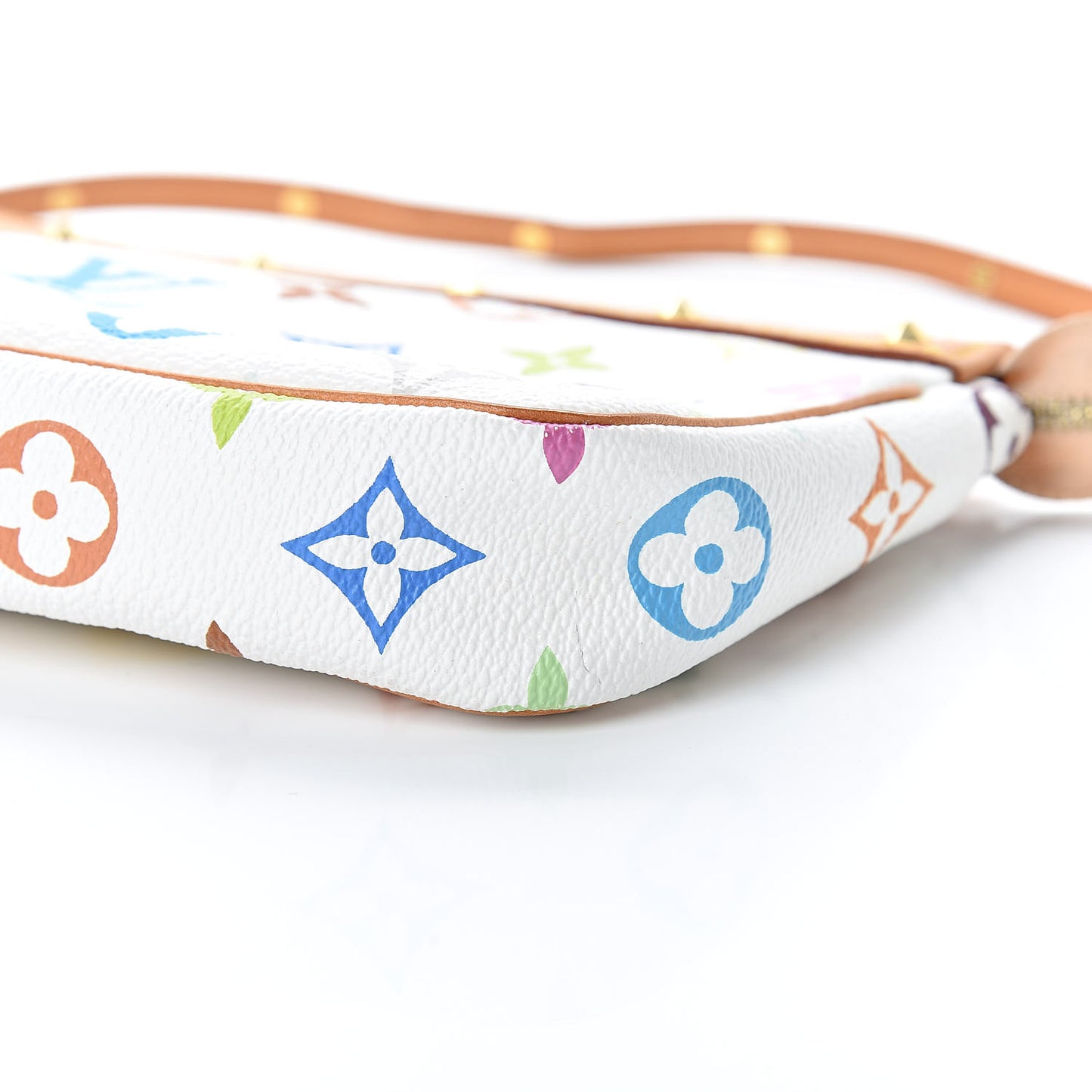 Monogram Multicolor Pochette Accessories White