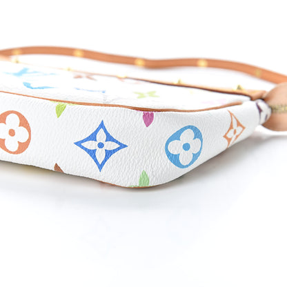 Louis Vuitton Monogram Multicolor Pochette Accessories White 10 of 14