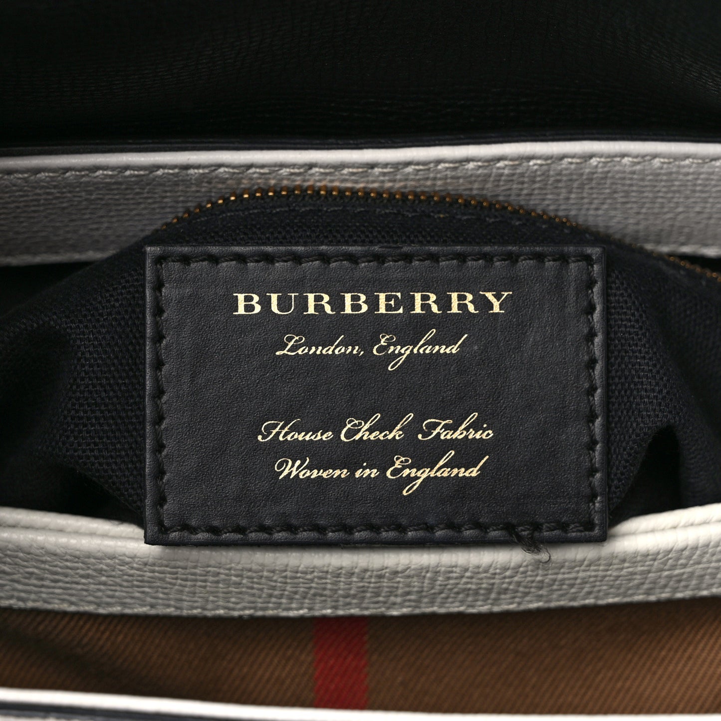 Derby Calfskin House Check Small Camberley Chalk White Black
