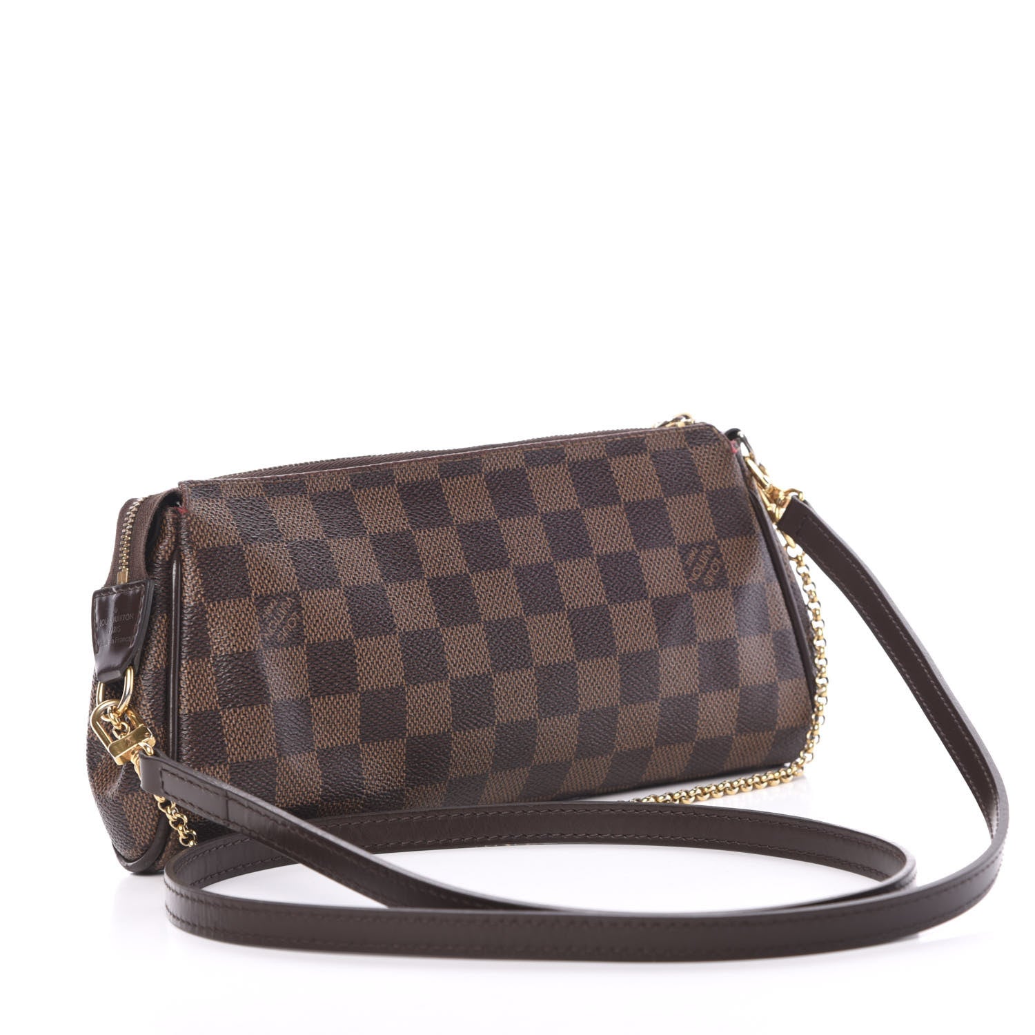 Louis Vuitton Damier Ebene Eva Clutch 2 of 14