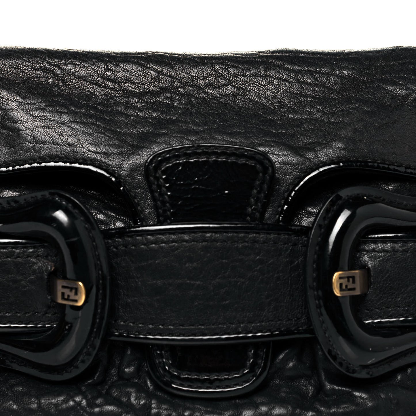 Nappa Patent B Bis Flap Bag Black