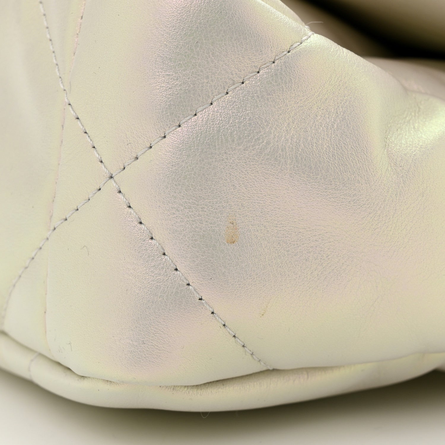 Chanel Iridescent Calfskin Quilted Medium Chanel 19 Flap White 11 of 11