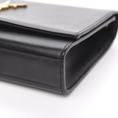 Saint Laurent Smooth Calfskin Medium Classic Monogram Kate Tassel Satchel Black 9 of 14