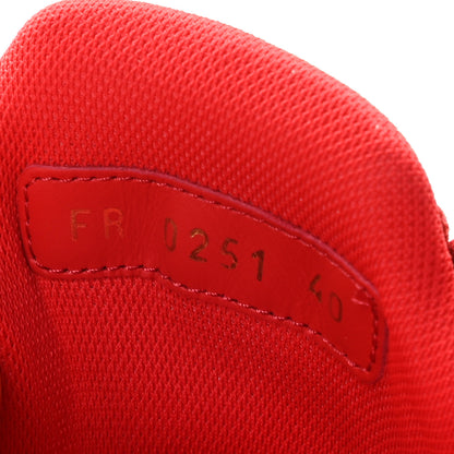 Givenchy Calfskin Mesh Technical Canvas Mens GIV 1 Sneakers 40 Red 10 of 11