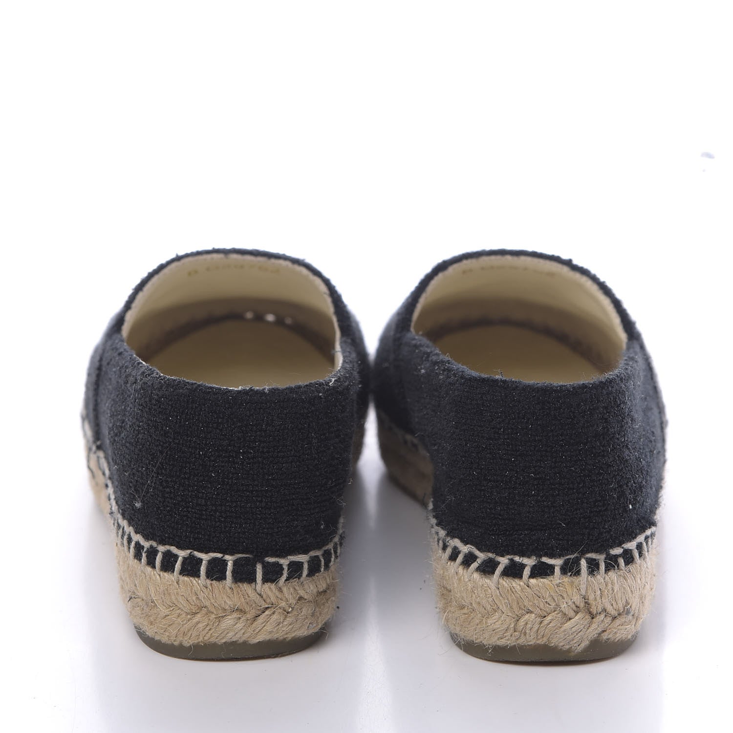 Chanel Fabric Patent Calfskin CC Espadrilles 36 Black 7 of 10