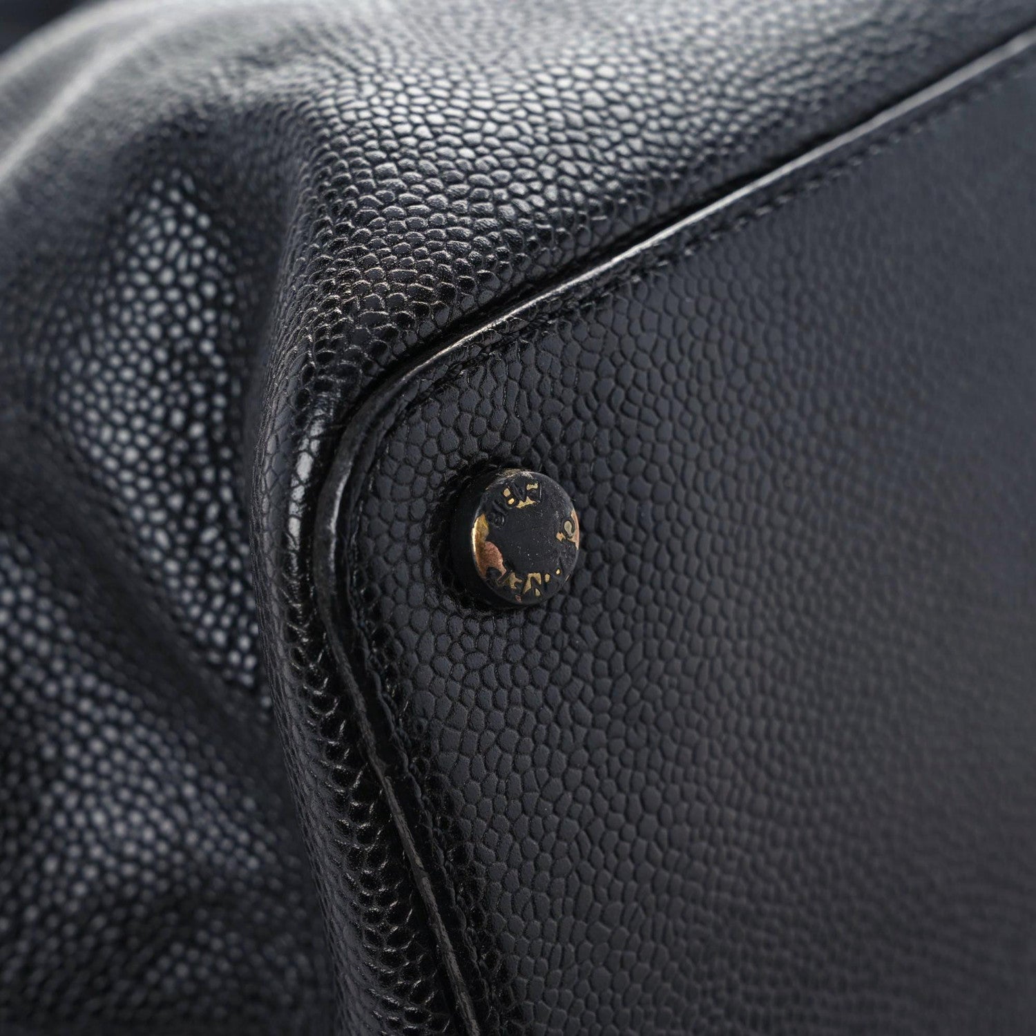 Chanel Caviar CC Tote Black 7 of 17