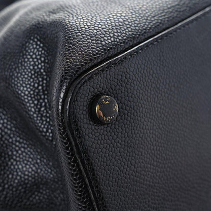Chanel Caviar CC Tote Black 7 of 17