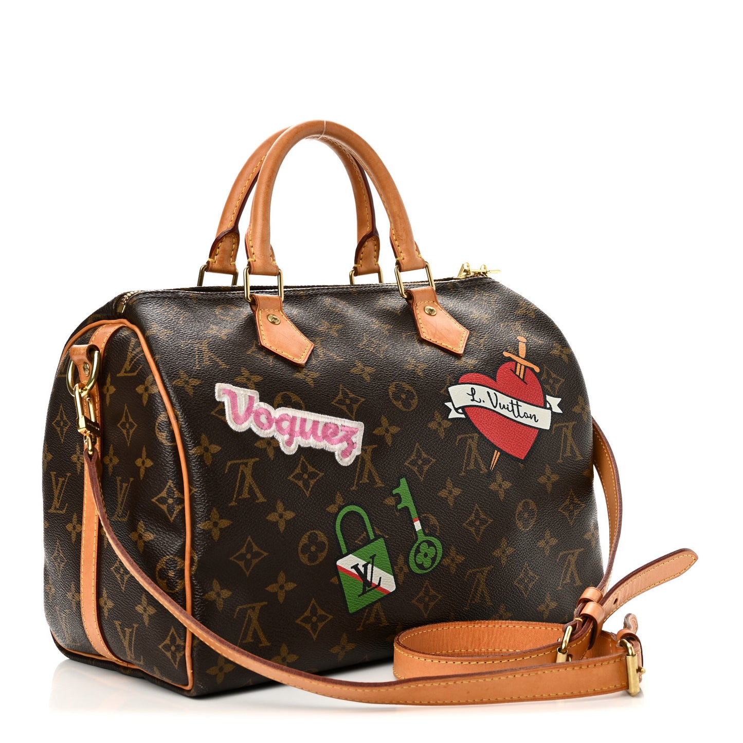 Monogram Patches Speedy Bandouliere 30
