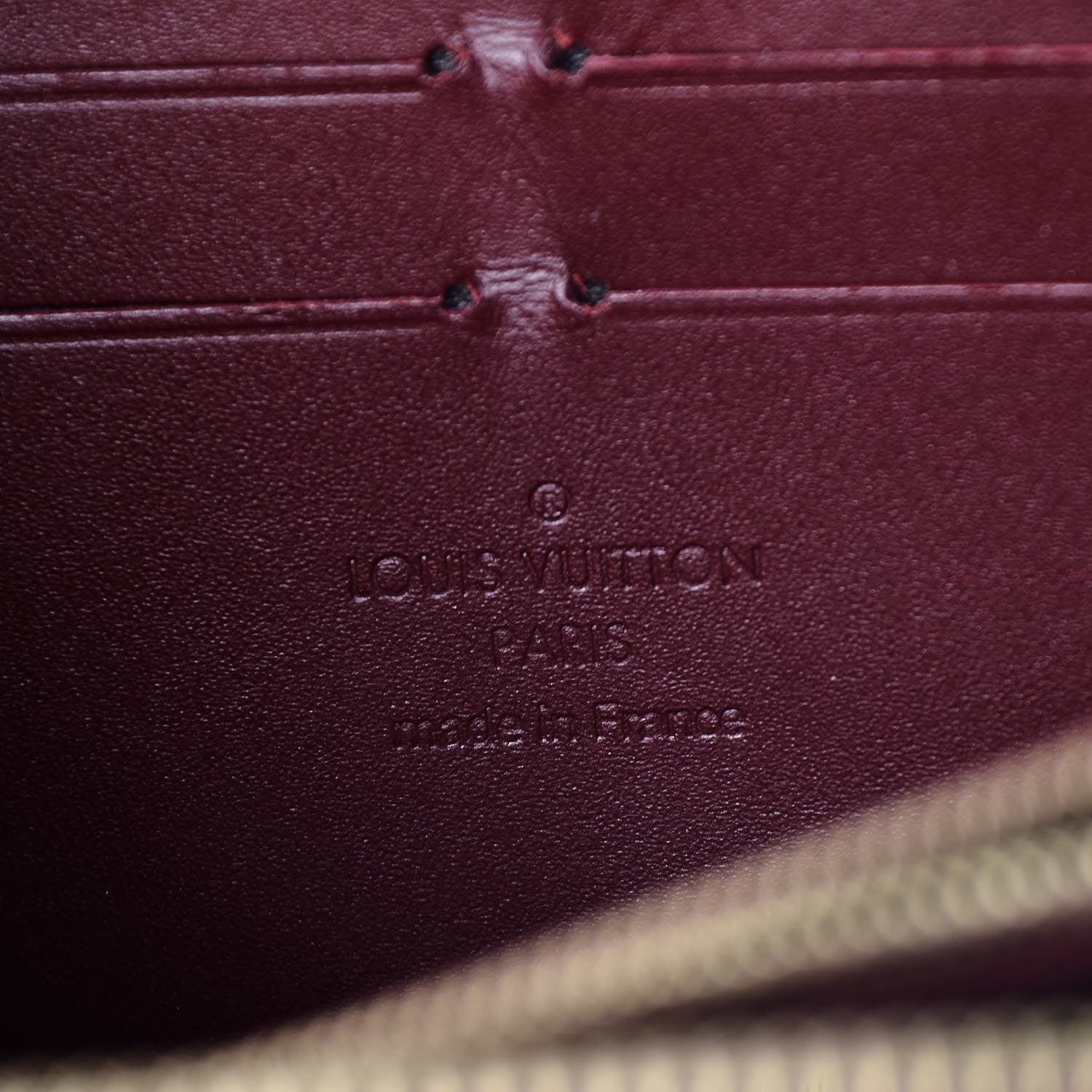 Louis Vuitton Vernis Zippy Wallet Griotte 6 of 8