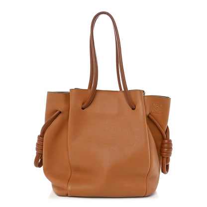 Loewe Calfskin Small Flamenco Knot Bag Caramel 1 of 10