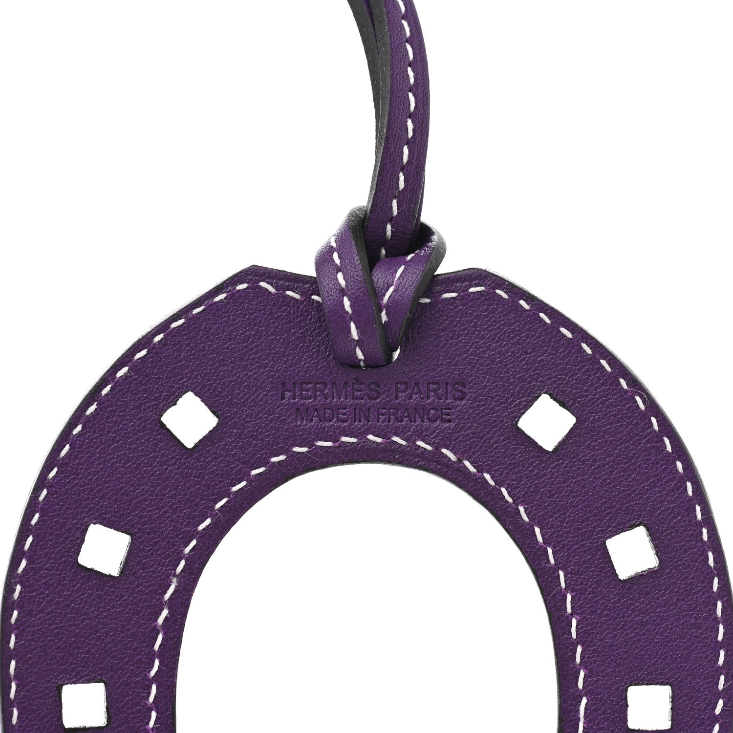 Hermes Swift Paddock Horseshoe Bag Charm Ultraviolet 3 of 4