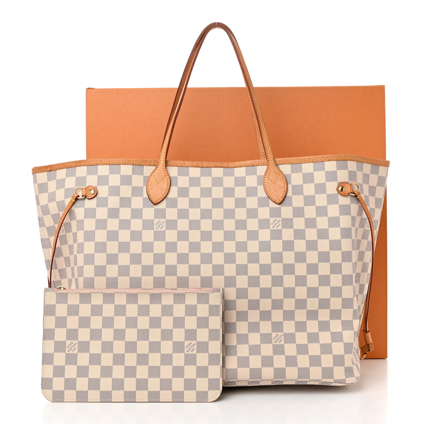 Damier Azur Neo Neverfull GM Rose Ballerine