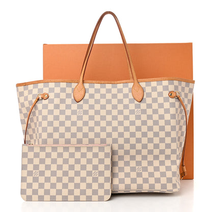 Louis Vuitton Damier Azur Neo Neverfull GM Rose Ballerine 12 of 12