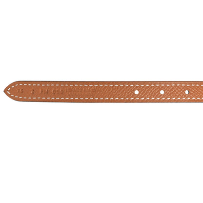 Hermes Swift Epsom 13mm Focus Belt 75 Black Gold 3 of 4